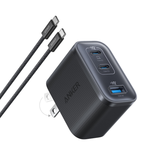 Anker Nano Charger (70W, 3 Ports) and Anker Nano Power Bank (10K, 45W, Built-In Retractable USB-C Cable)