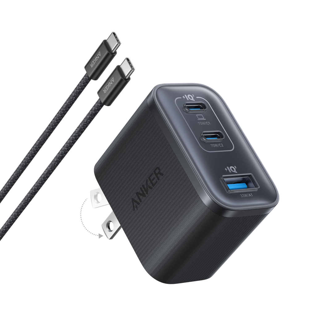 Anker 737 Power Bank (PowerCore 24K) and Anker Nano Charger (70W, 3 Ports)