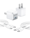 Anker 511 Charger (Nano Pro) with 6 ft USB-C Cable(2-Pack)