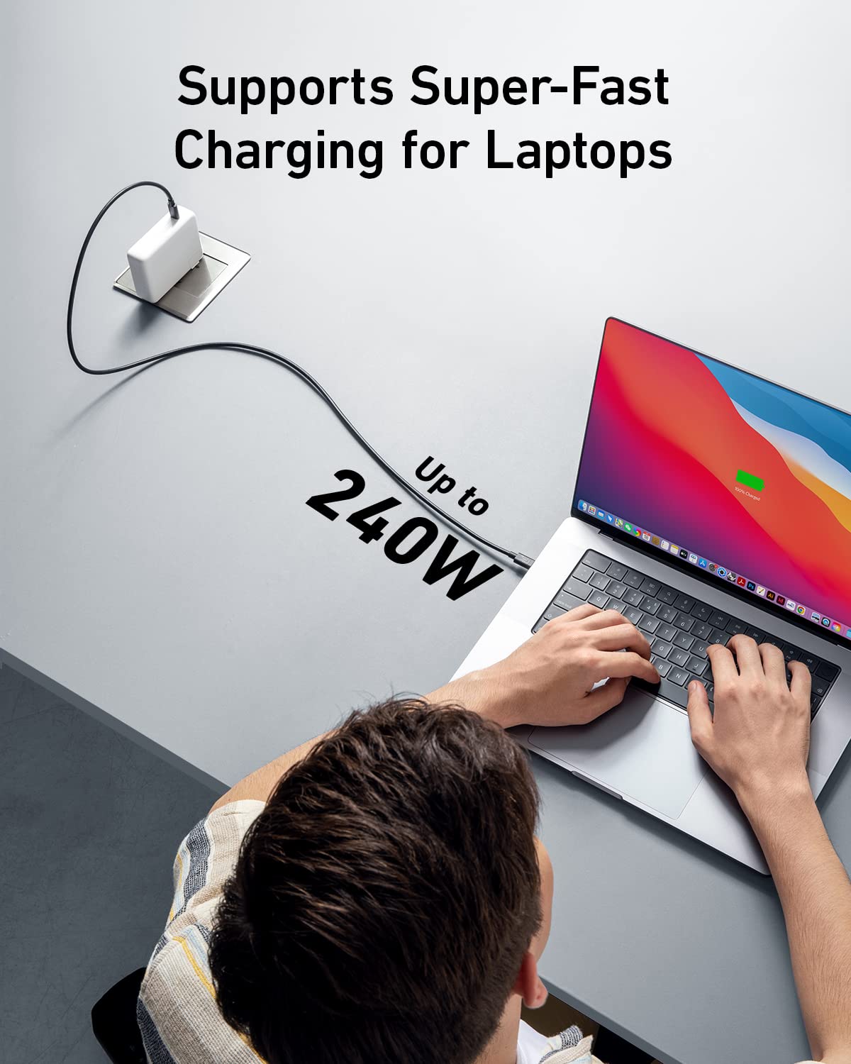 Anker Prime Docking Station (DL7400) and USB-C to USB-C Cable (Thunderbolt 4 Compatible)