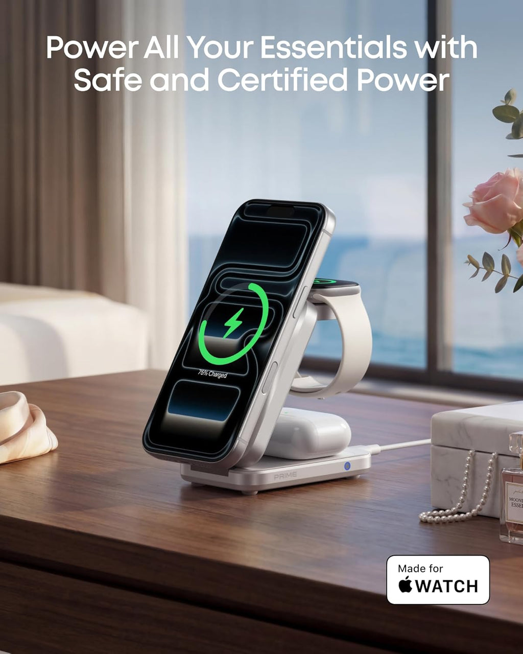 Anker Prime Wireless Charging Station (3-in-1, MagGo, AirCool, Foldable)(BOA)
