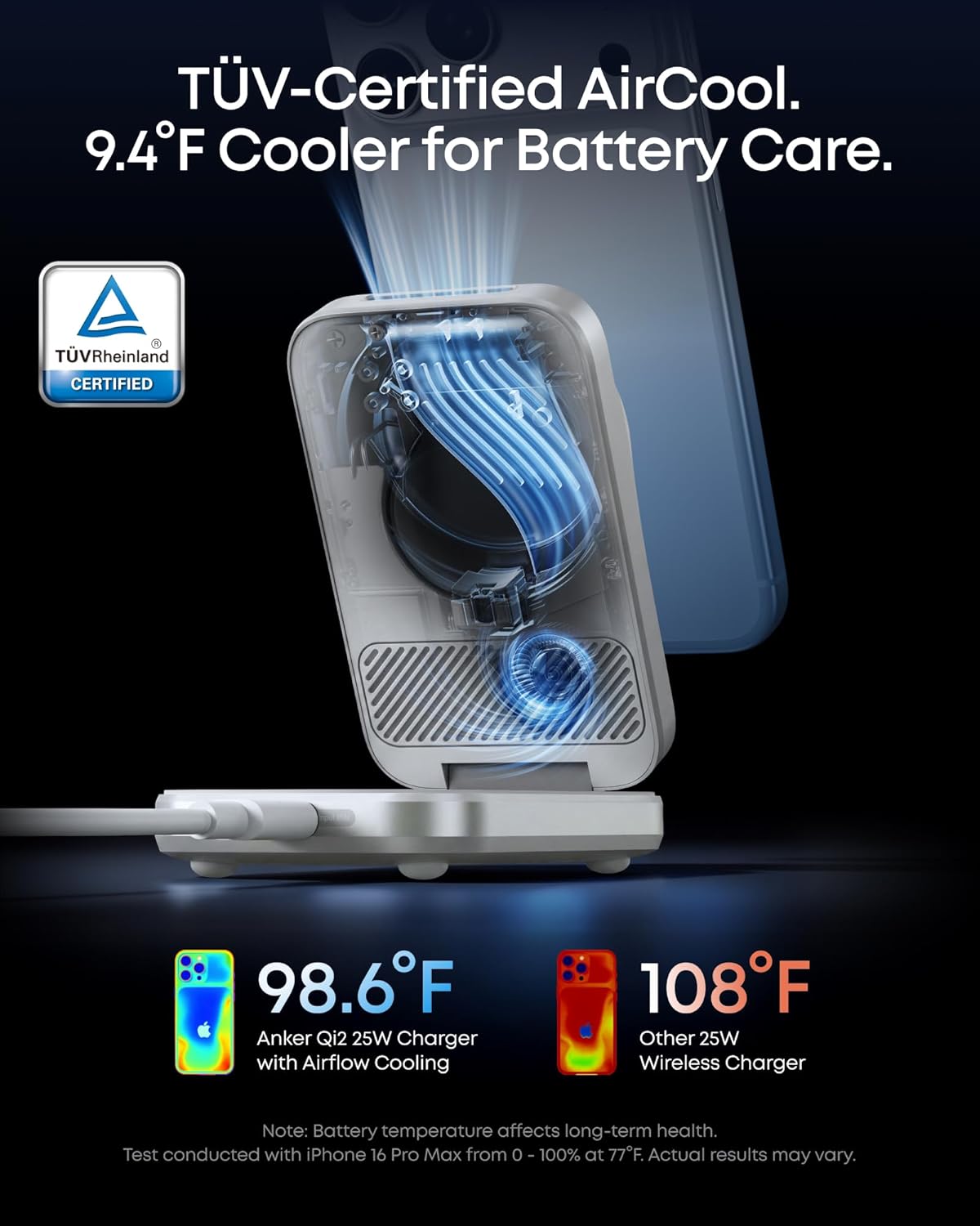 Anker Prime Wireless Charging Station (3-in-1, MagGo, AirCool, Foldable)