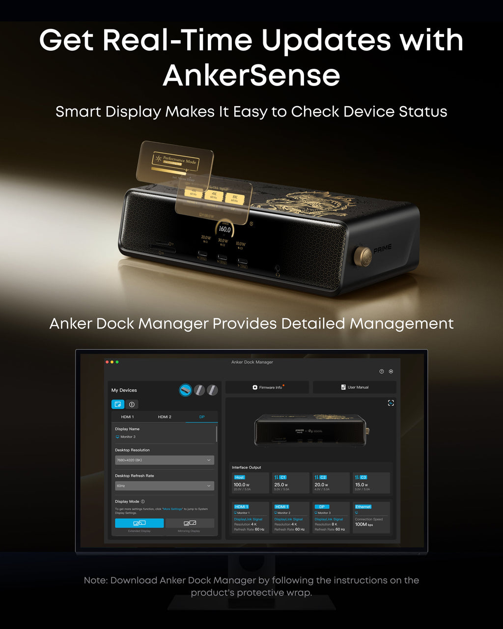 Anker Prime DL7400 Docking Station (14-in-1, Triple Display, DisplayLink)