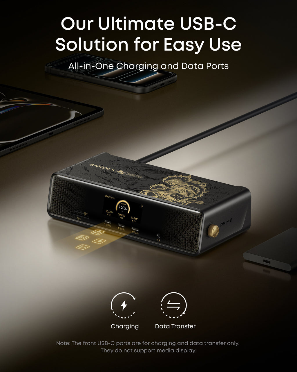 Anker Prime DL7400 Docking Station (14-in-1, Triple Display, DisplayLink)