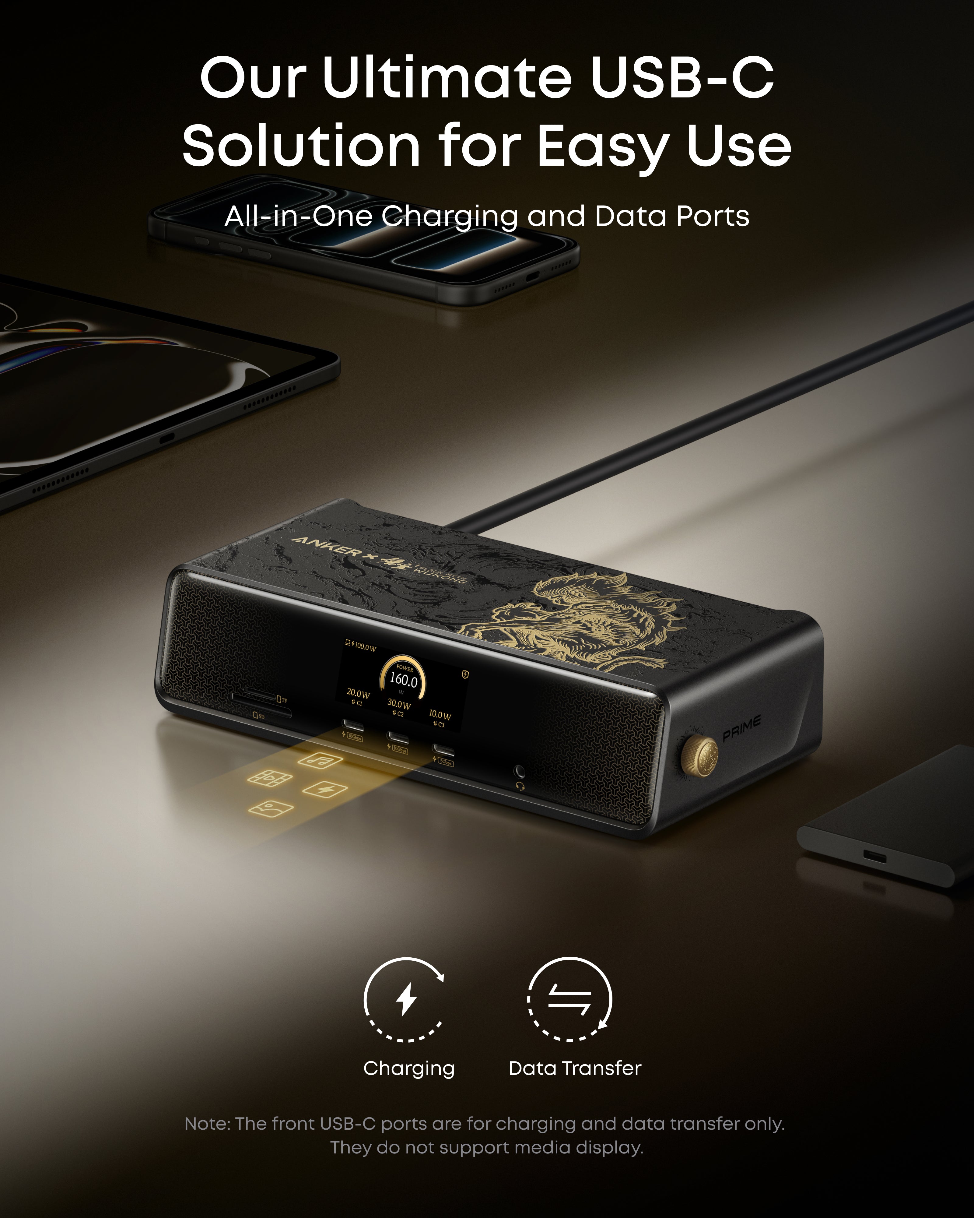 Anker Prime DL7400 Docking Station (14-in-1, Triple Display, DisplayLink)