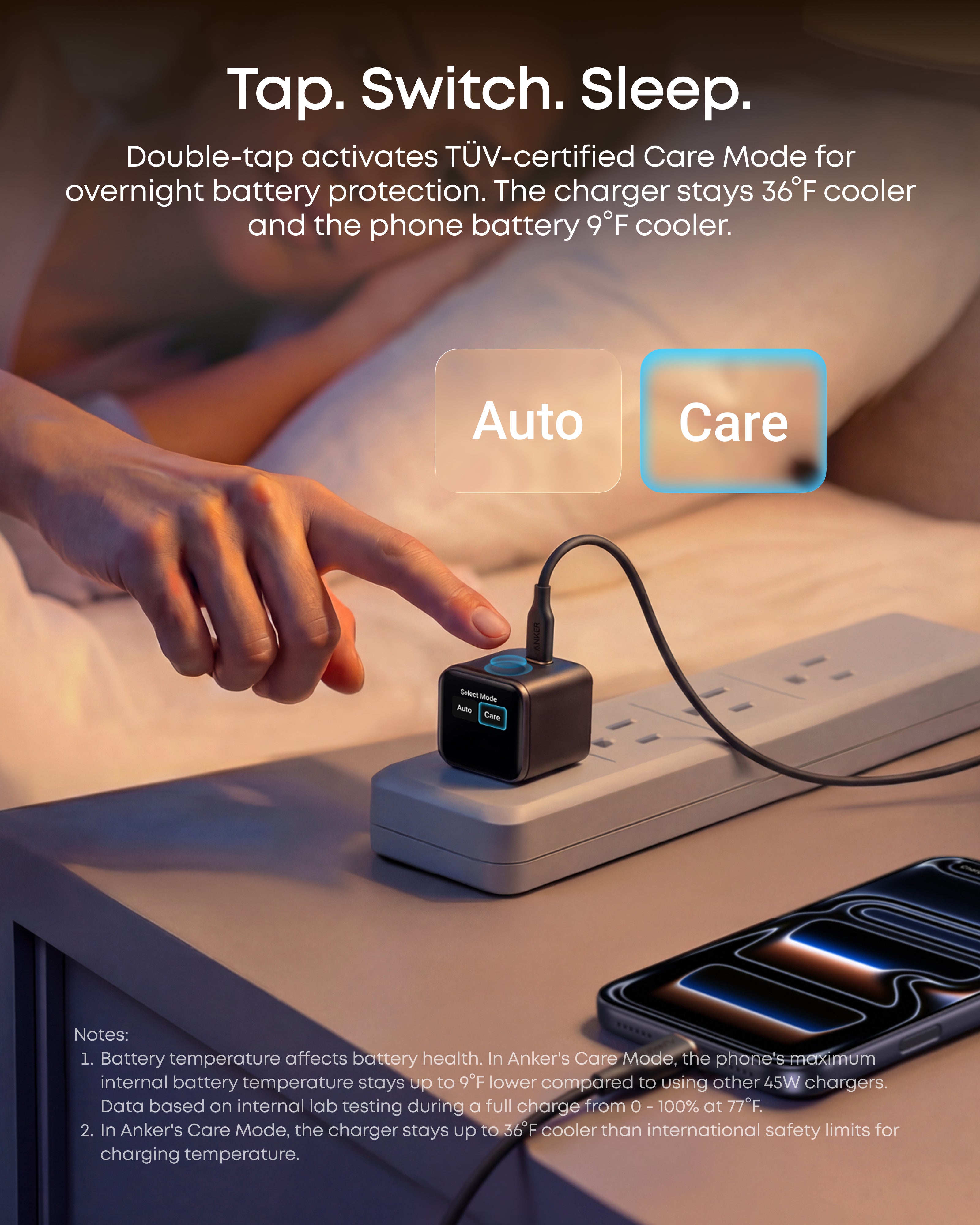Anker Nano Charger (45W, Smart Display, 180° Foldable, 3-Pack)