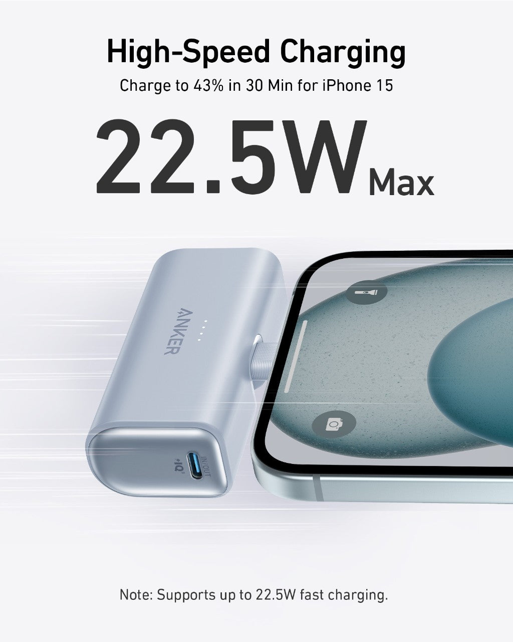 Anker Nano Power Bank (22.5W, Built-In USB-C Connector) and Anker Nano Charger (30W)