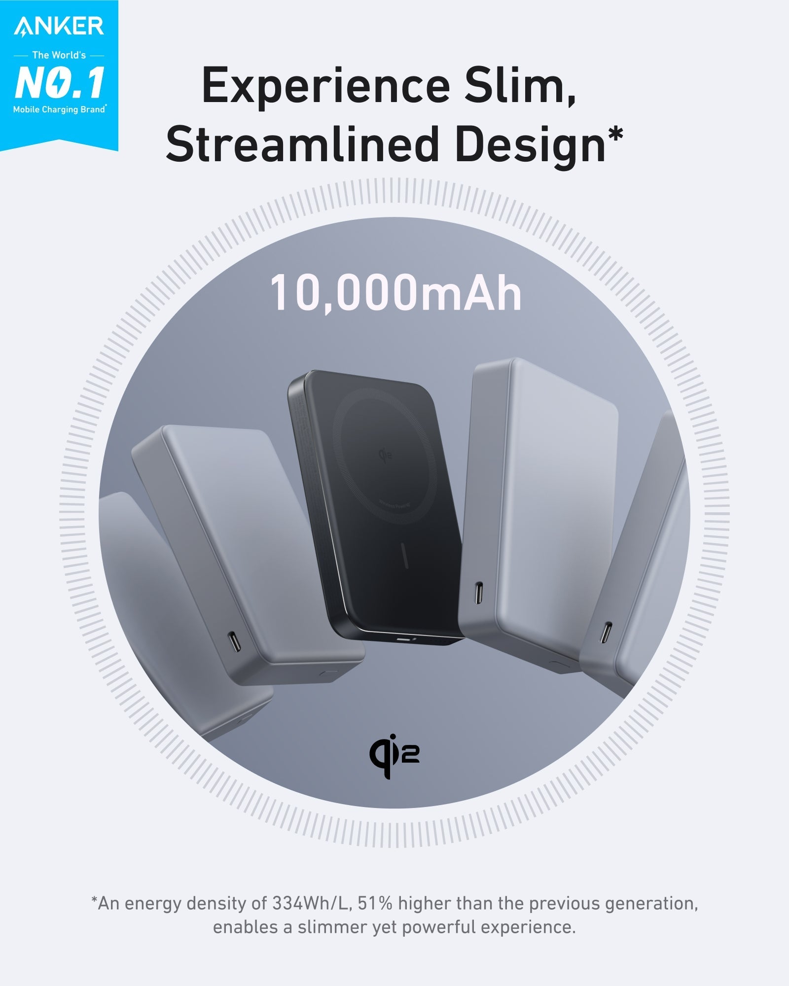 Bundle kit: Anker MagGo Power Bank (10K, Slim) | 2-Pack