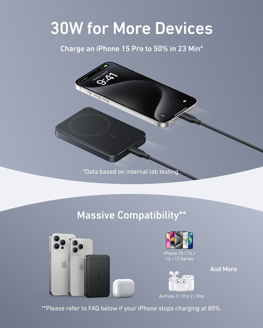 Anker MagGo Power Bank (10K, Slim) | 2-Pack