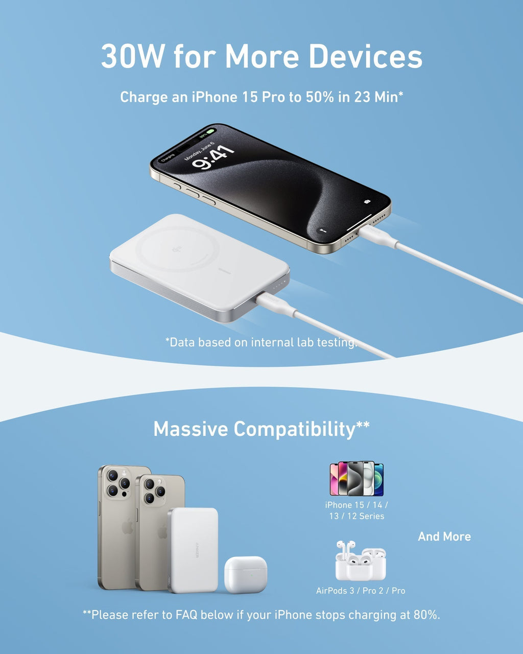 Anker MagGo Power Bank (10K, Slim) | 2-Pack