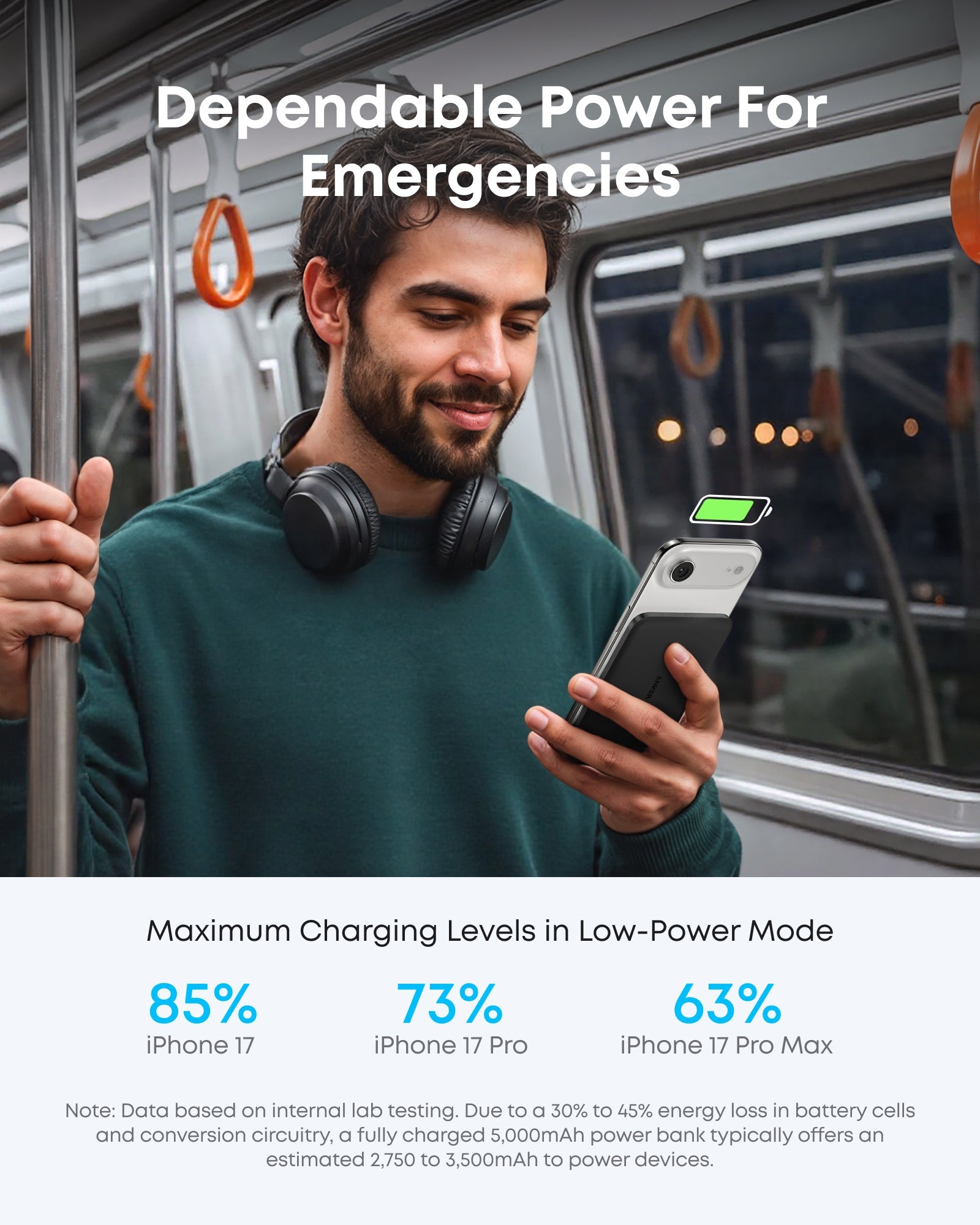 Bundle kit: Anker Nano Power Bank (5K, MagGo, Slim, 2-Pack)