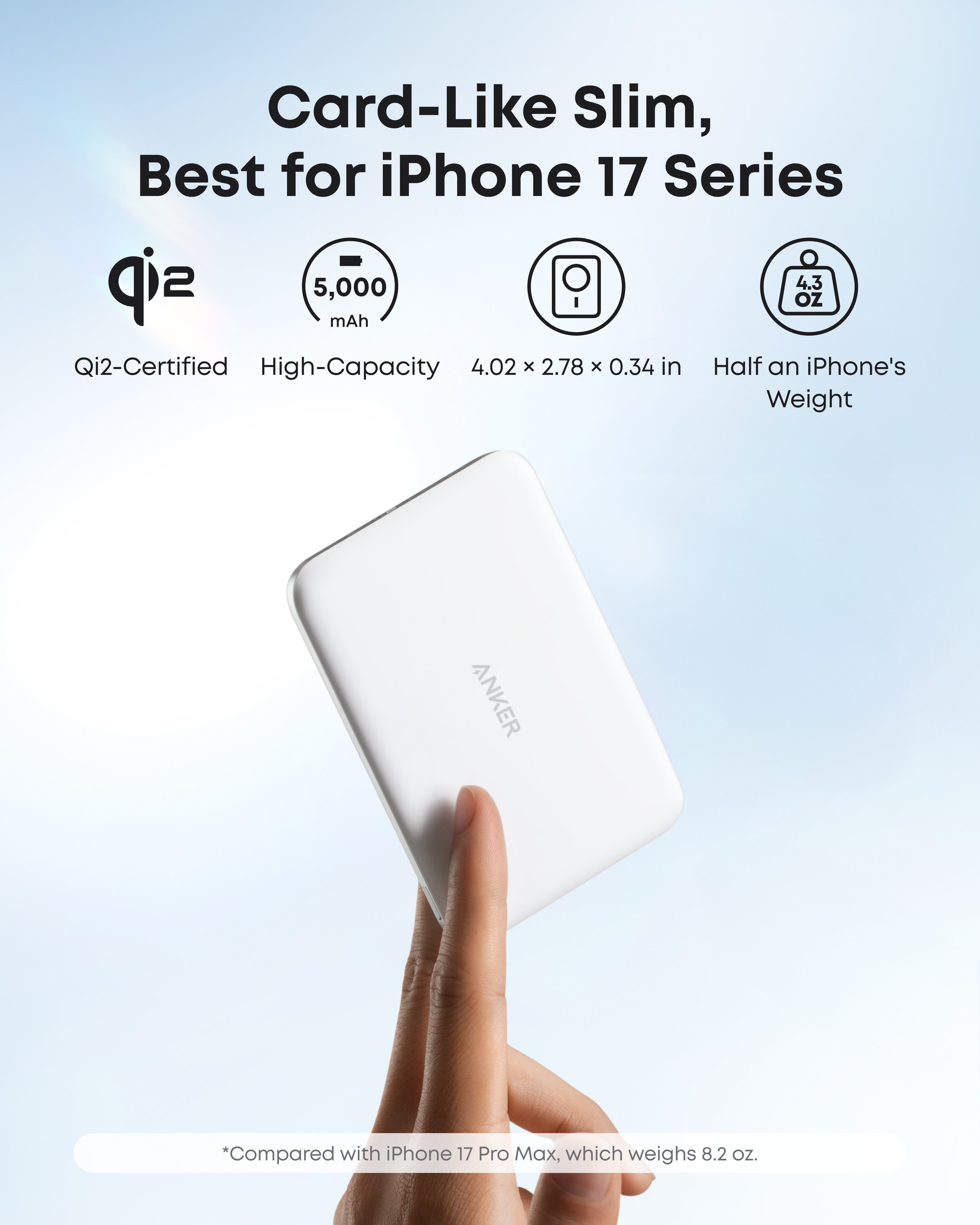 Bundle kit: Anker Nano Power Bank (5K, MagGo, Slim, 2-Pack)