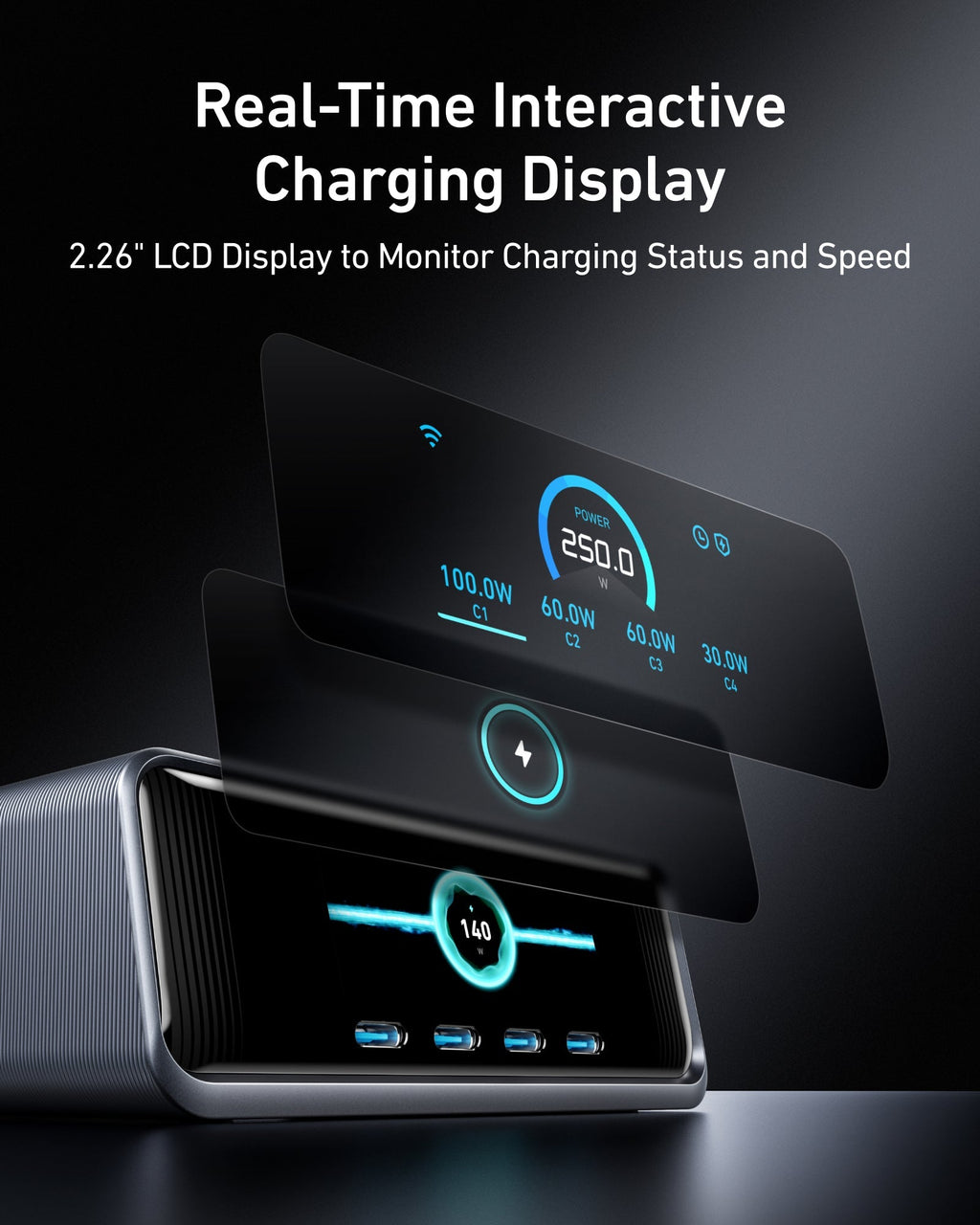 Anker Prime Charger (250W, 6 Ports, GaNPrime) and Charging Station (8-in-1, 240W)