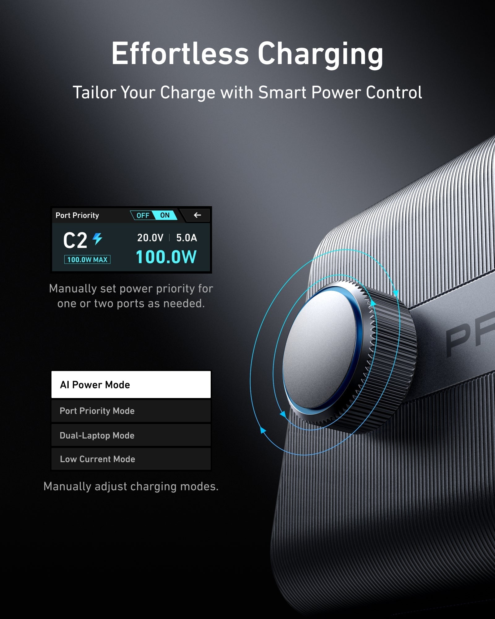 Anker Prime Charger (250W, 6 Ports, GaNPrime) with USB-C to USB-C Cable (240W)