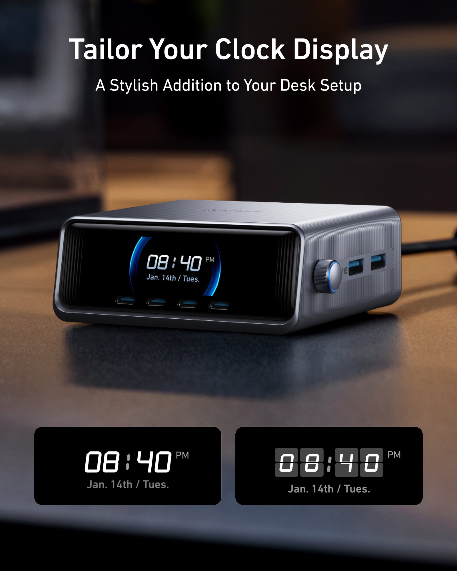 Anker Prime Charger (250W, 6 Ports, GaNPrime) and Charging Station (8-in-1, 240W)