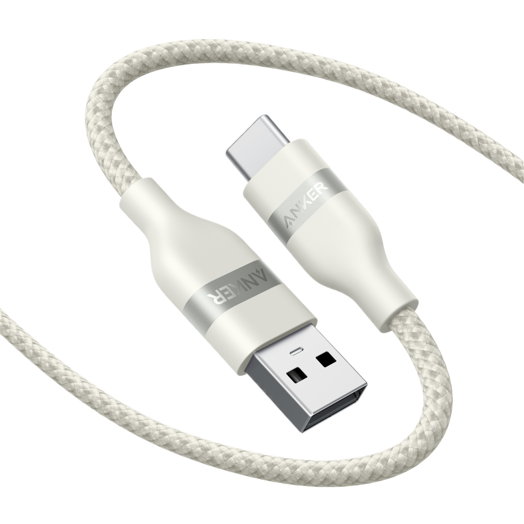 Anker 525 Charging Station and Anker USB-A to USB-C Cable (3 ft/6 ft, Upcycled-Braided)
