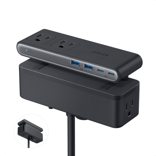 Anker Nano Power Strip (10-in-1, 70W, Clamp)