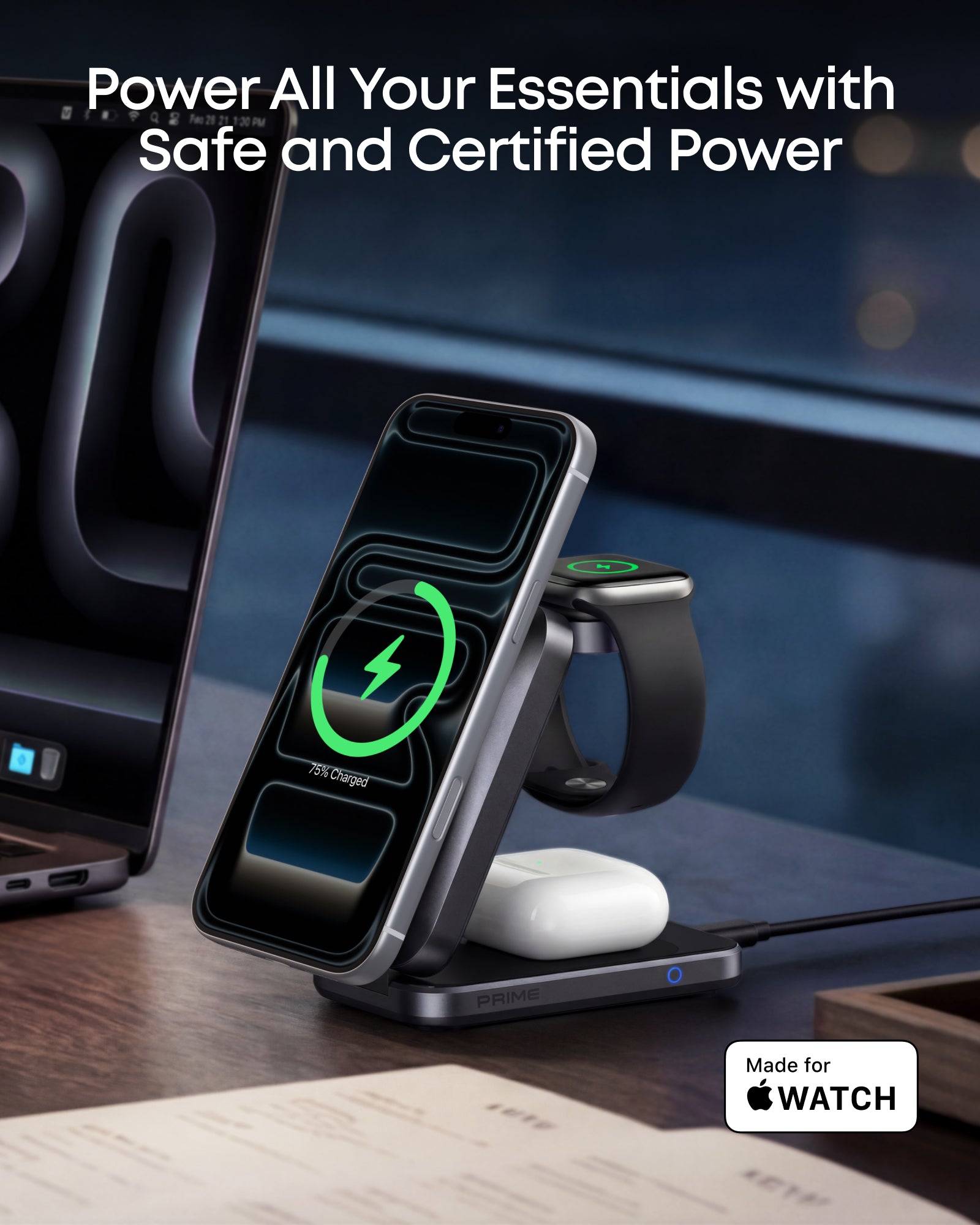Anker Prime Wireless Charging Station (3-in-1, MagGo, AirCool, Foldable)(BOA)
