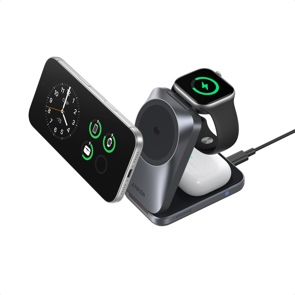 Anker Prime Wireless Charging Station (3-in-1, MagGo, AirCool, Foldable)