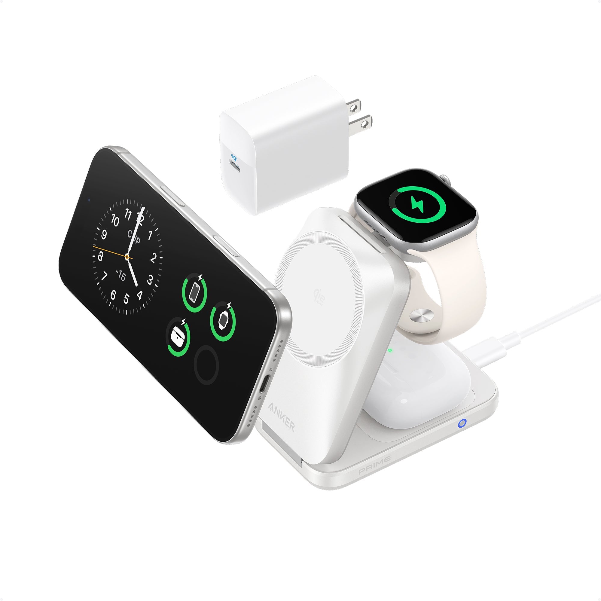 Anker Prime Wireless Charging Station (3-in-1, MagGo, AirCool, Foldable)(BOA)