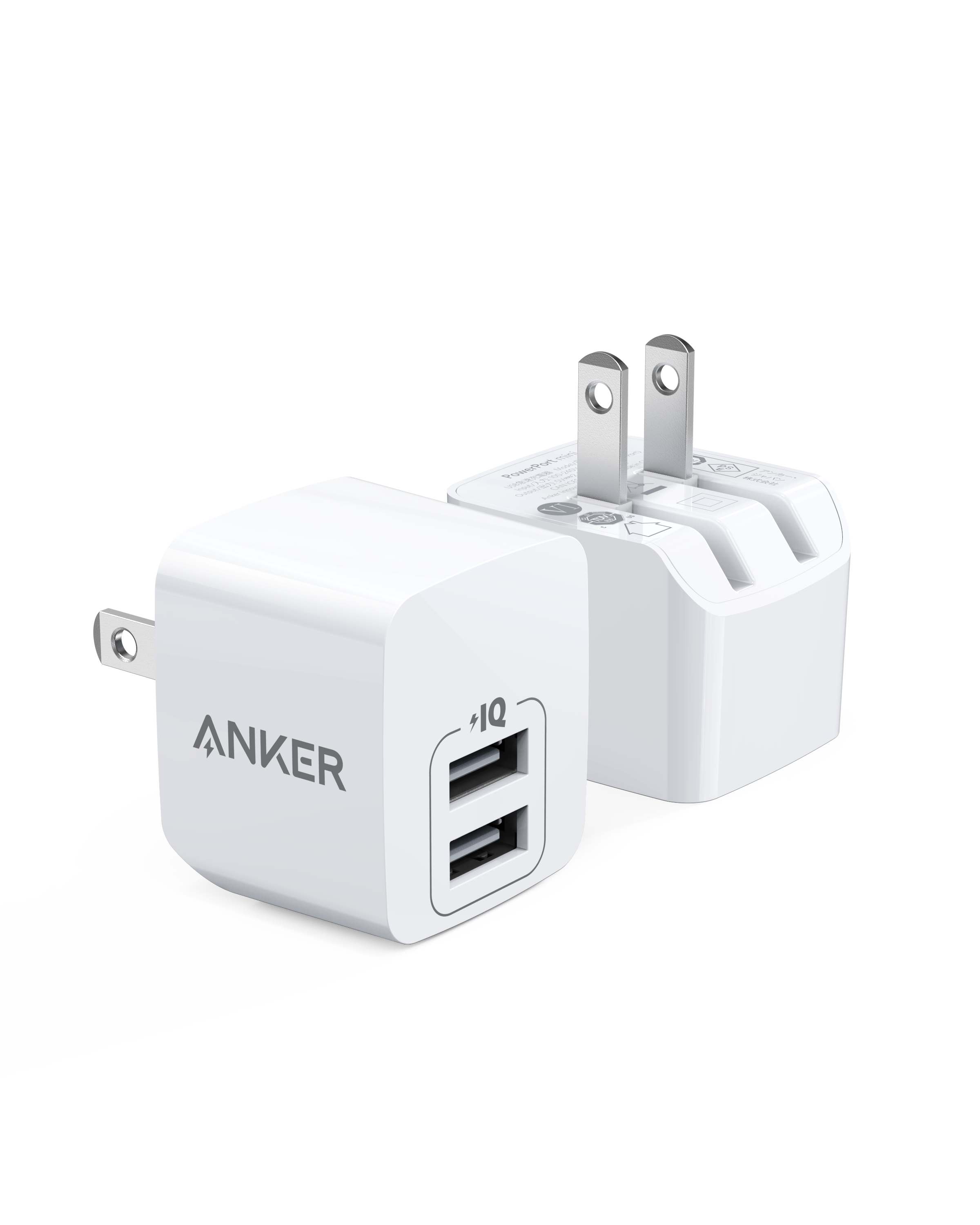 Anker Dual-Port 12W Wall Charger (2-Pack)