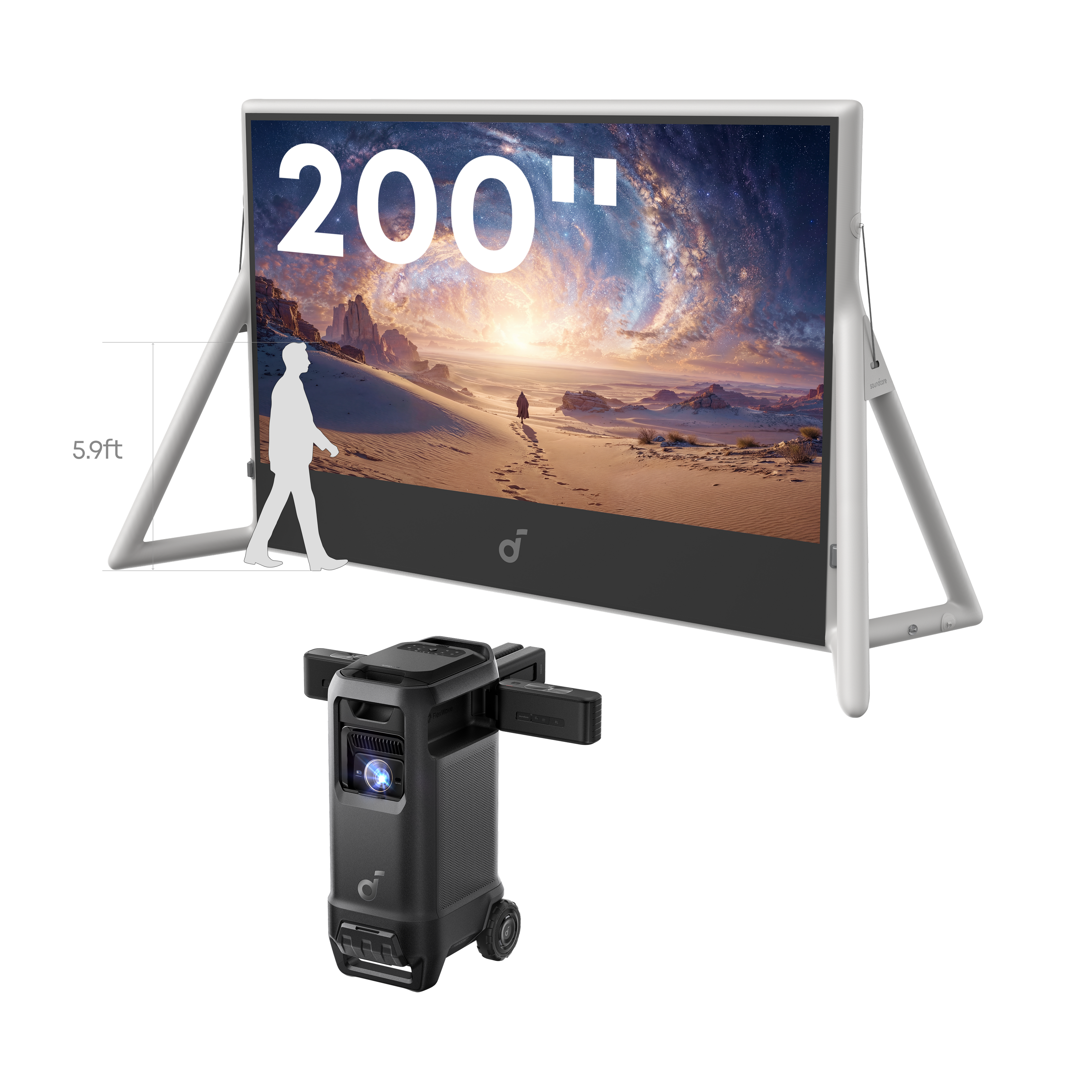 soundcore Nebula X1 Pro 4K Projector | World's First Mobile Theater Station