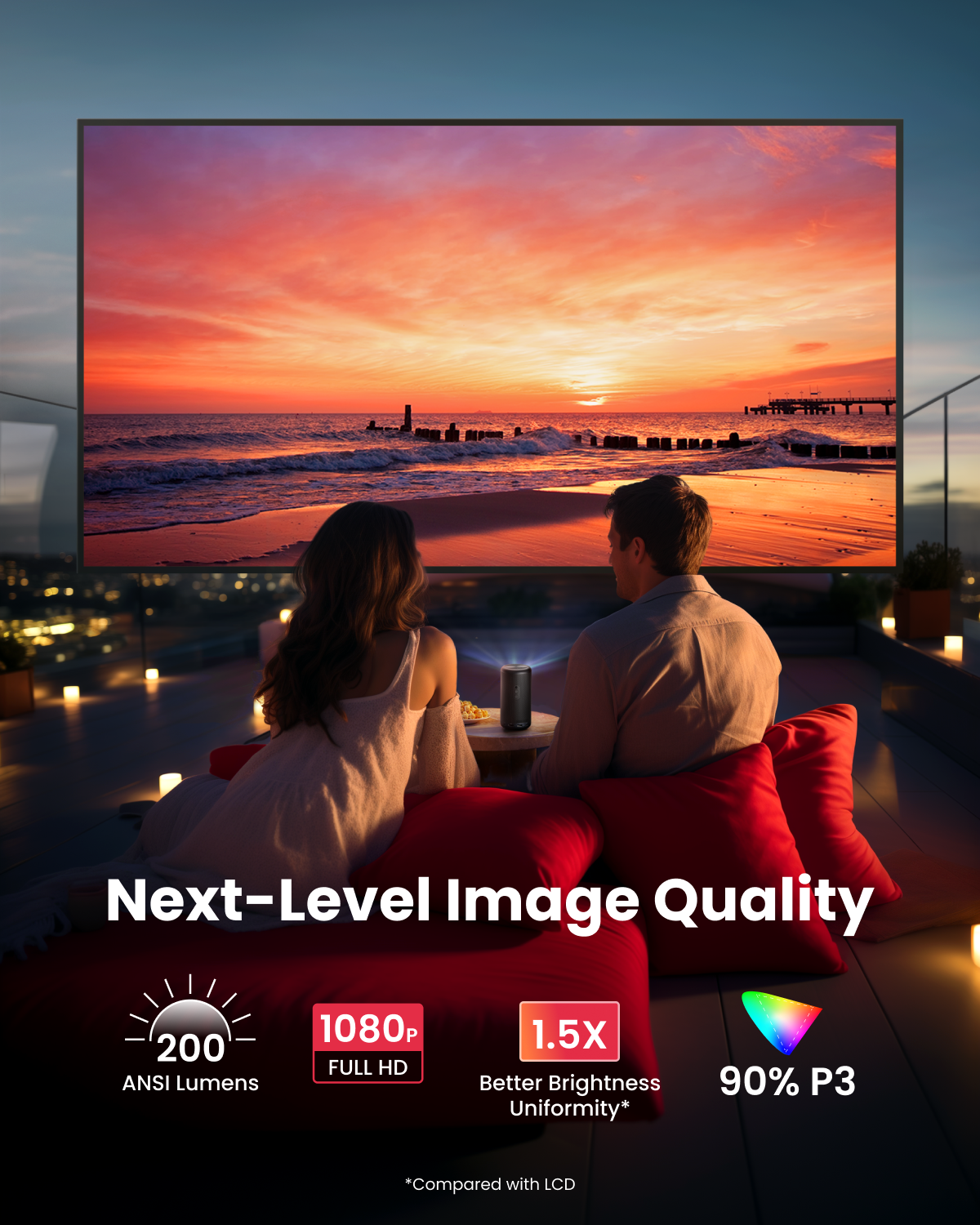 soundcore Nebula Capsule 3 | 1080p Mini Google TV Projector