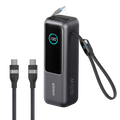 Bundle kit: Anker Laptop Power Bank (25K, 165W, Built-In and Retractable Cables) and Anker USB-C to USB-C Cable (6 ft, 240W, Upcycled-Braided)