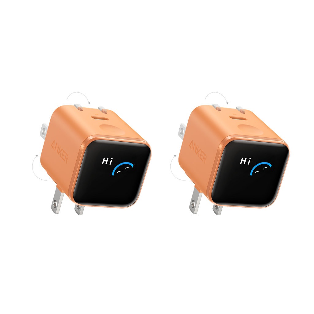 Anker Nano Charger (45W, Smart Display, 180° Foldable)