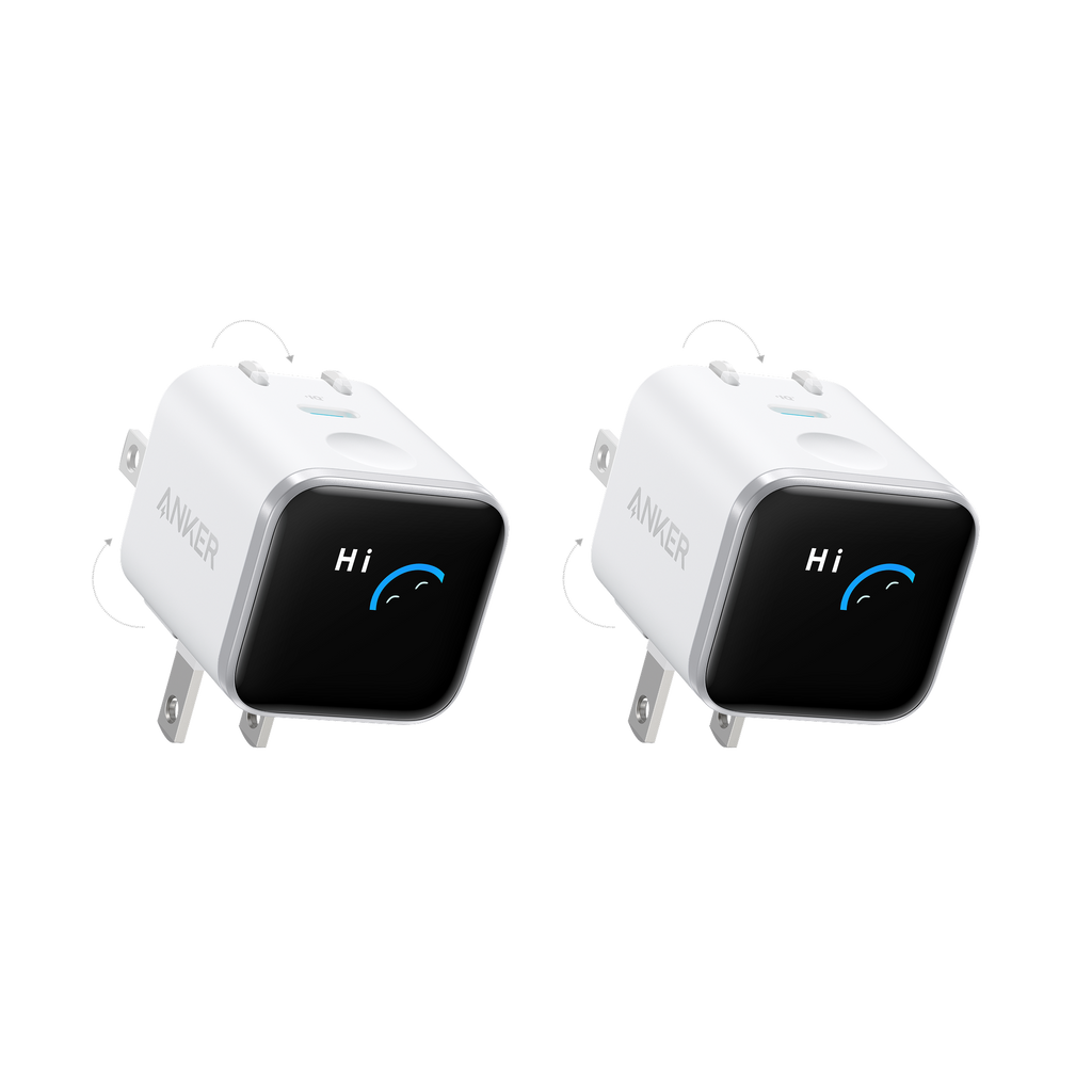 Anker Nano Charger (45W, Smart Display, 180° Foldable)