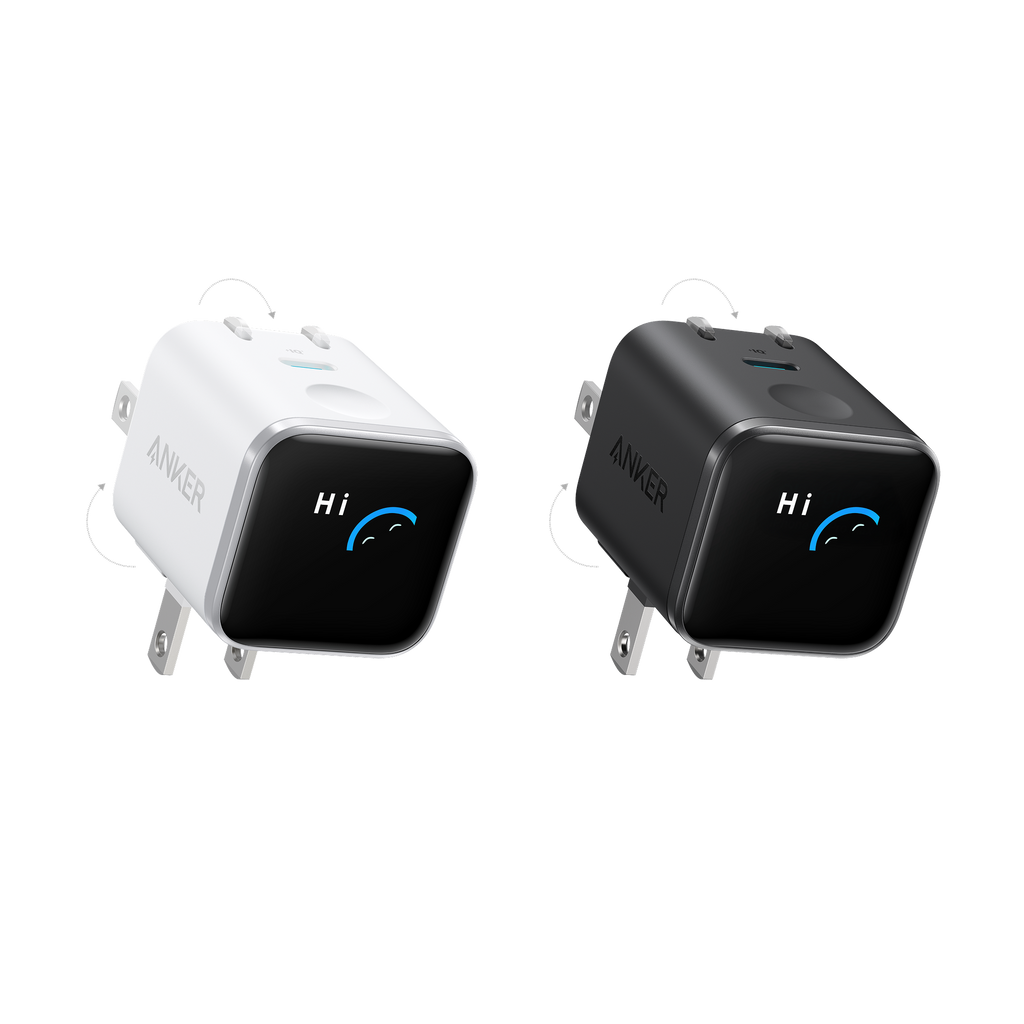 Anker Nano Charger (45W, Smart Display, 180° Foldable)