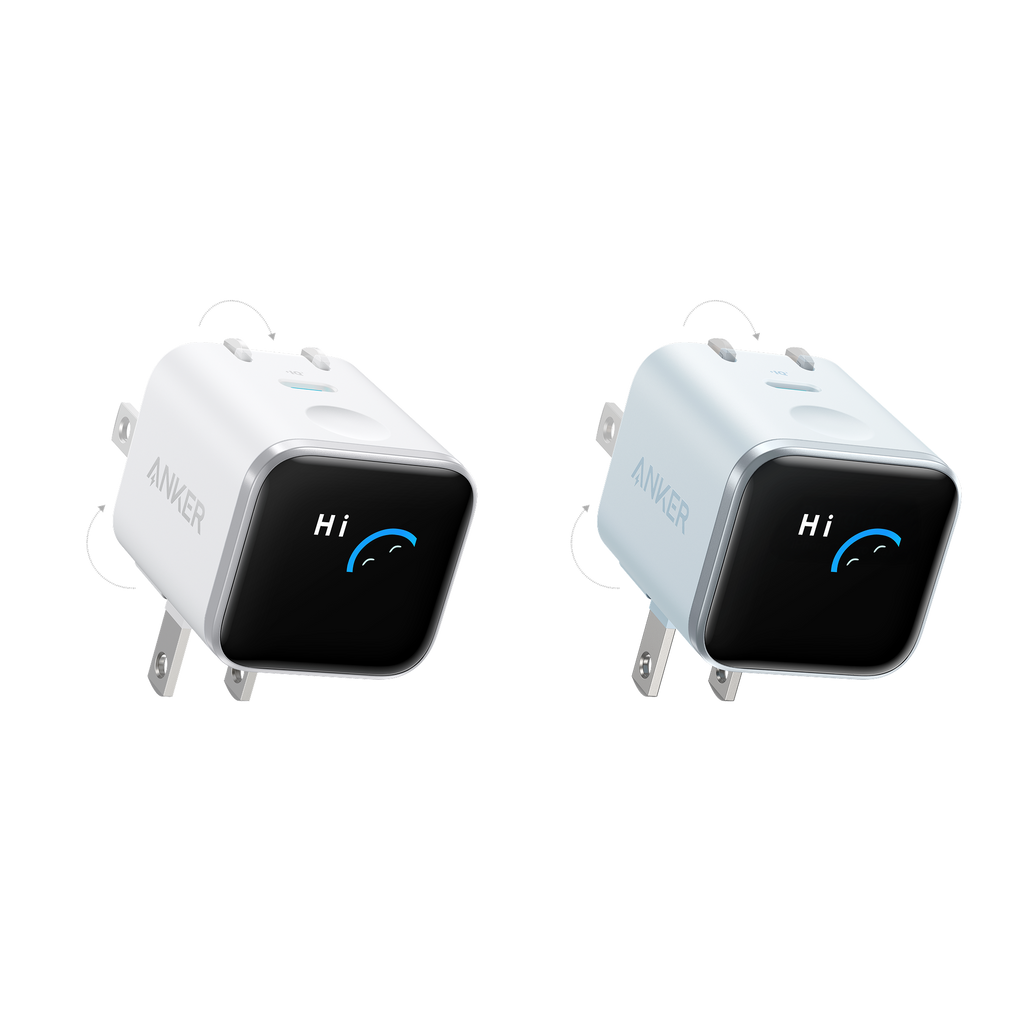 Anker Nano Charger (45W, Smart Display, 180° Foldable, 2-Pack)