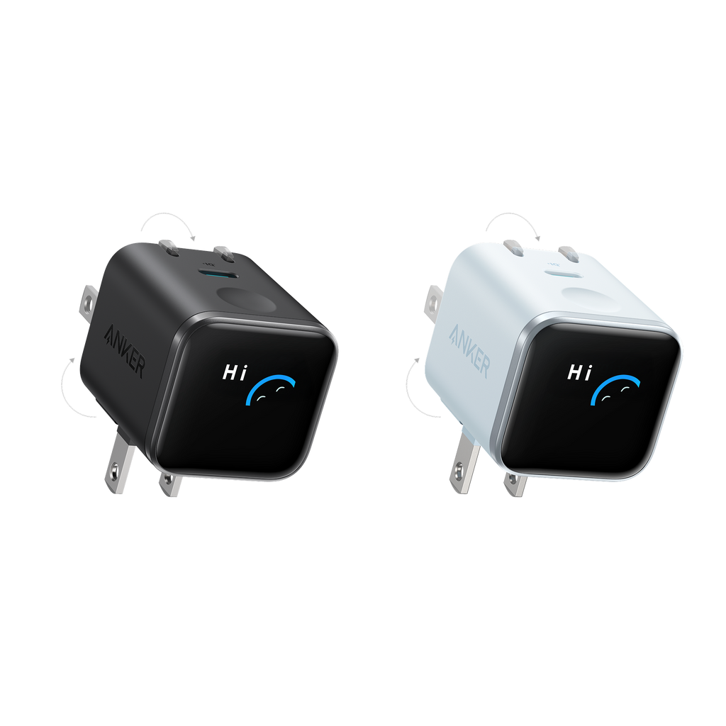 Anker Nano Charger (45W, Smart Display, 180° Foldable)