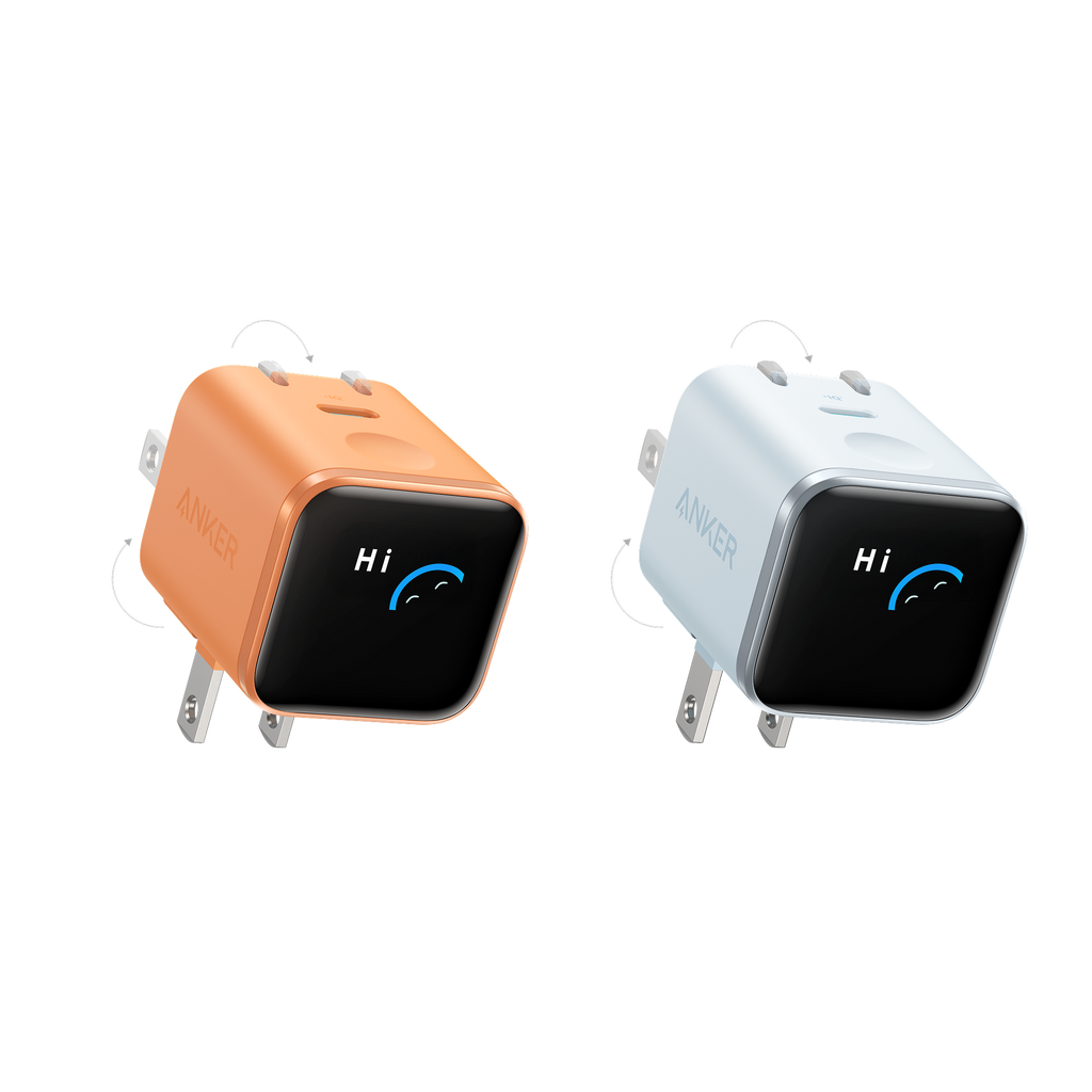Anker Nano Charger (45W, Smart Display, 180° Foldable)
