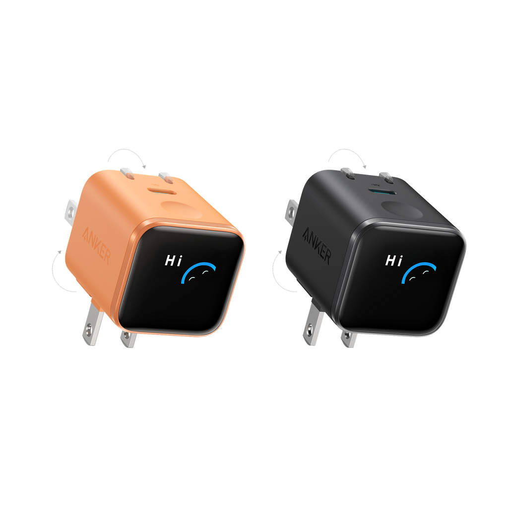 Anker Nano Charger (45W, Smart Display, 180° Foldable)