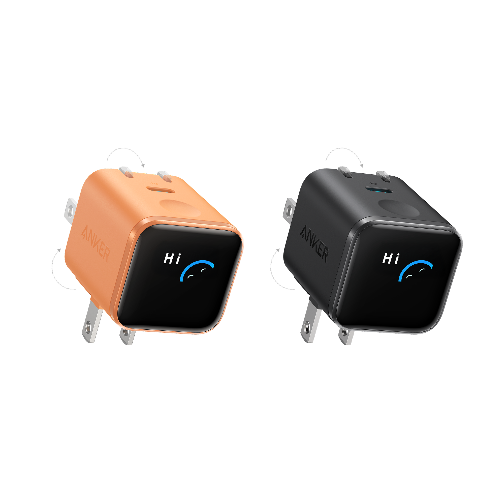 Anker Nano Charger (45W, Smart Display, 180° Foldable)