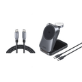 Anker Prime Wireless Charging Station (3-in-1, MagGo, AirCool, Foldable) and Anker Prime USB-C to USB-C Cable (240W, Upcycled-Braided)