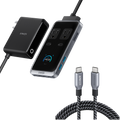 Anker Prime Charging Station (8-in-1, 240W) and Anker Prime USB-C to USB-C Cable (240W, Upcycled-Braided)