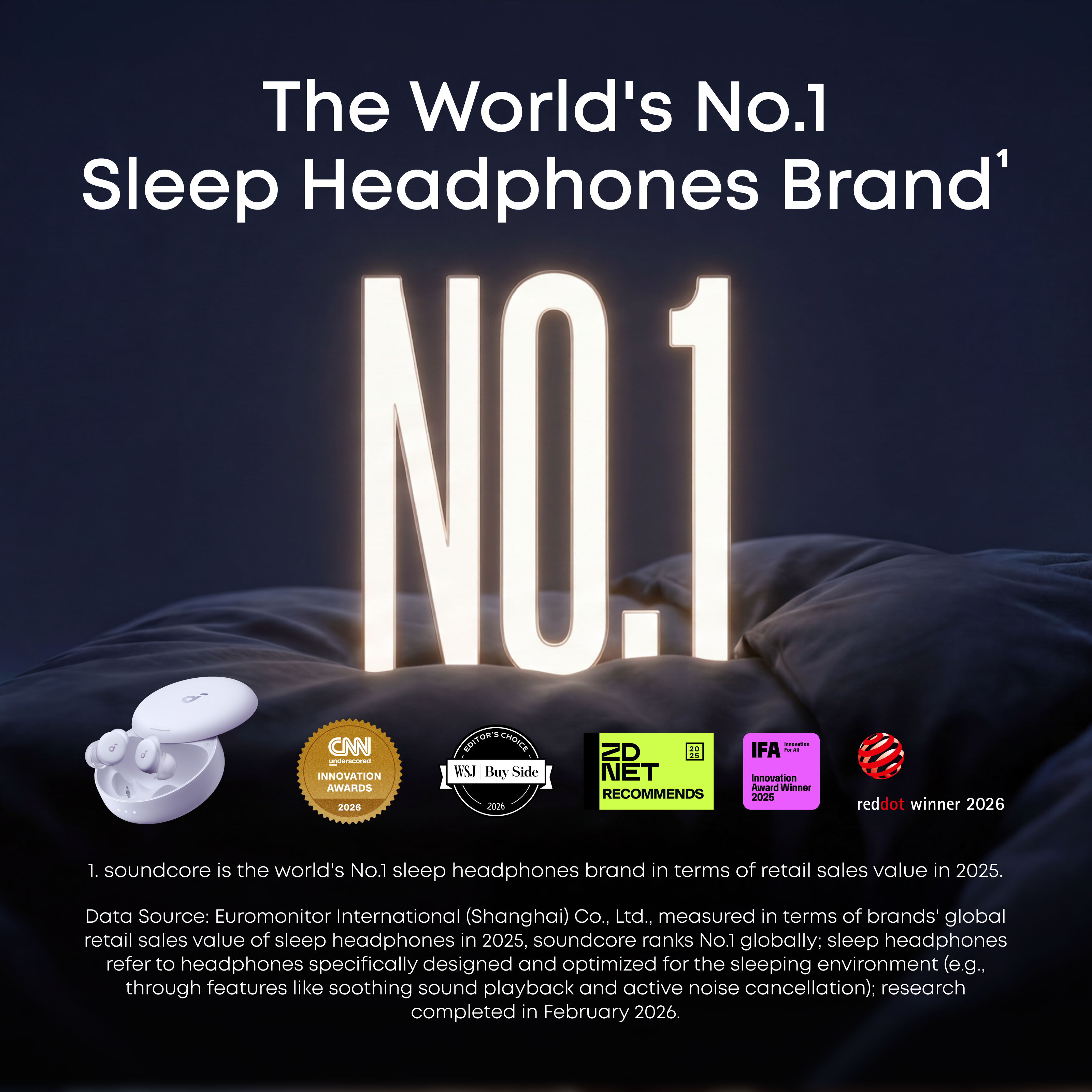 soundcore Sleep A30 Special / Sleep A30 | The World's First Sleep Earbuds with a Triple Noise Reduction System
