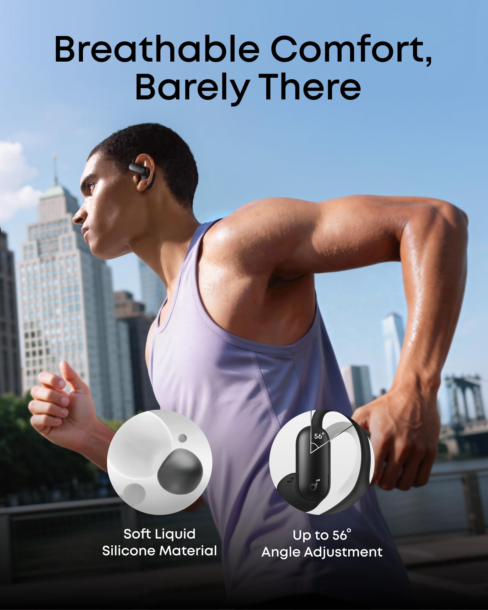 AeroFit 2 Pro｜Dual-Form Earbuds with Open-Ear and Active Noise Cancellation Form