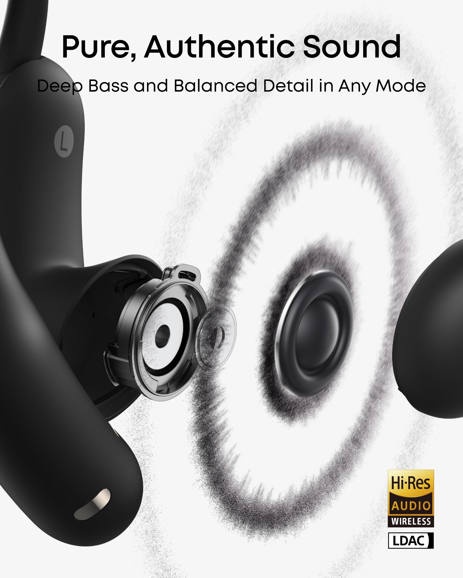 AeroFit 2 Pro｜Dual-Form Earbuds with Open-Ear and Active Noise Cancellation Form