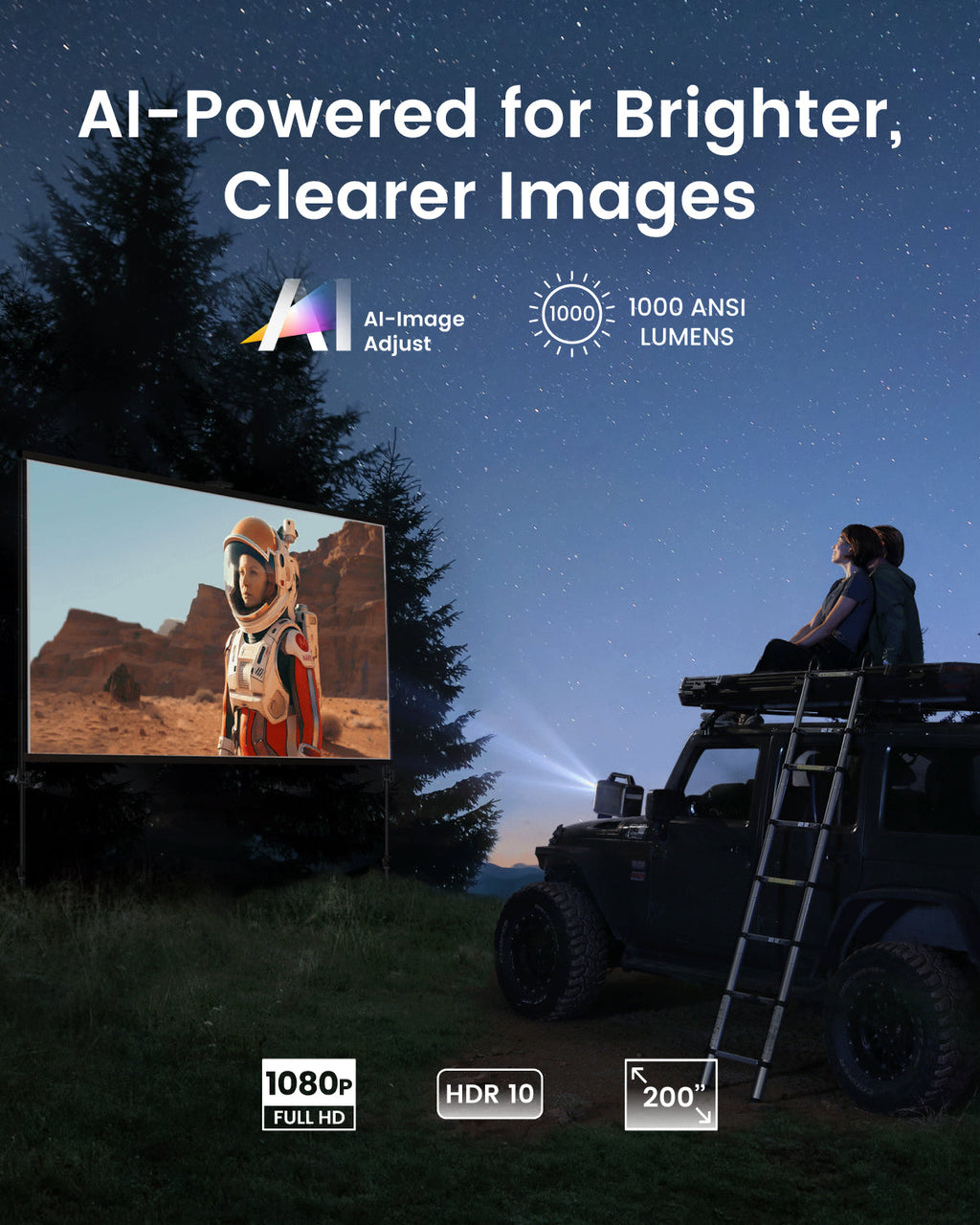 soundcore Nebula Mars 3 | Outdoor Projector with 5H Long Playtime