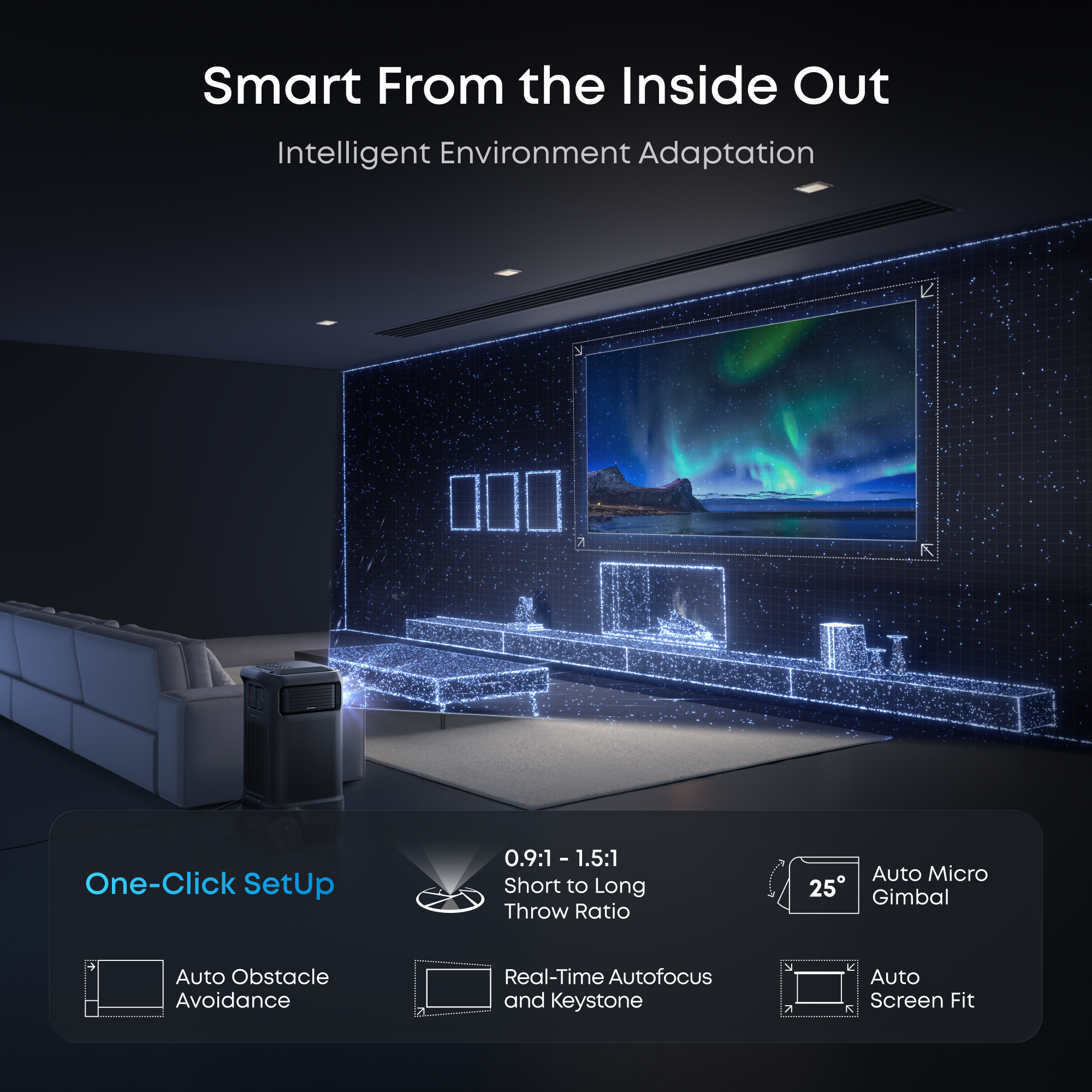 soundcore Nebula X1 Pro 4K Projector | World's First Mobile Theater Station