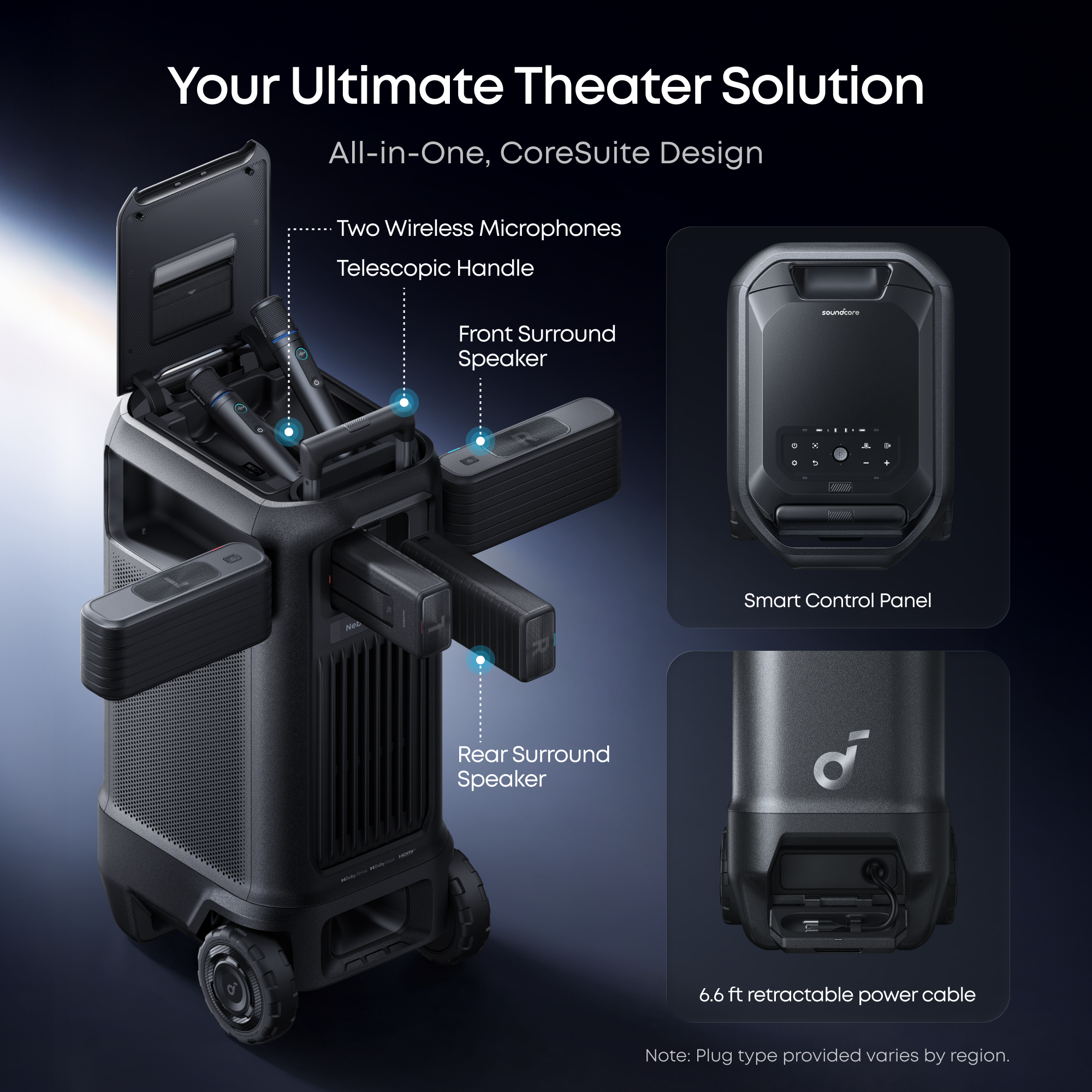 soundcore Nebula X1 Pro 4K Projector | World's First Mobile Theater Station